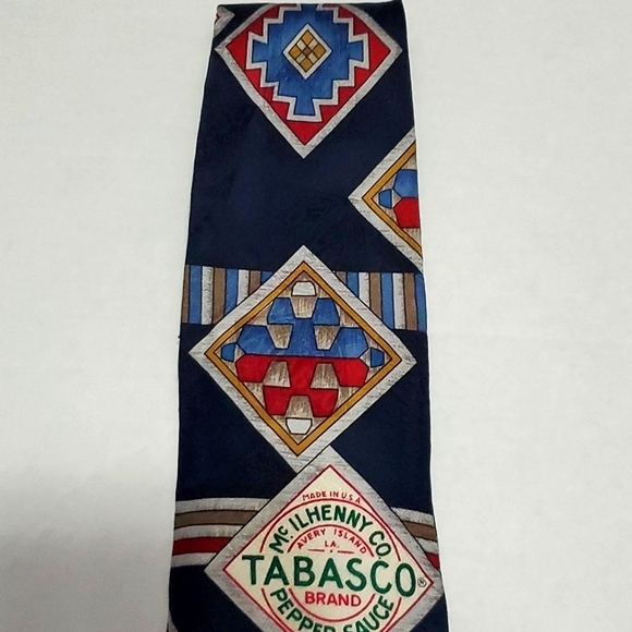 Tabasco Aztec Print Career Silk Tie - Picture 3 of 6